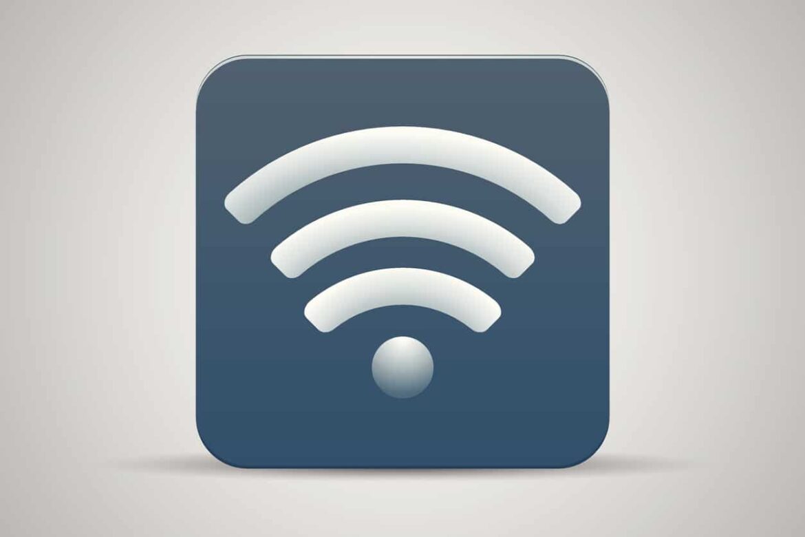 Wifi green flat icon