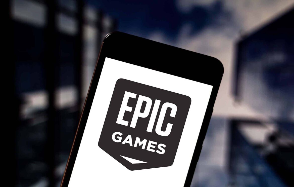 Brazil. 23rd May, 2019. In this photo illustration the Epic Games logo is seen displayed on a smartphone. Credit: Rafael Henrique/SOPA Images/ZUMA Wire/Alamy Live News