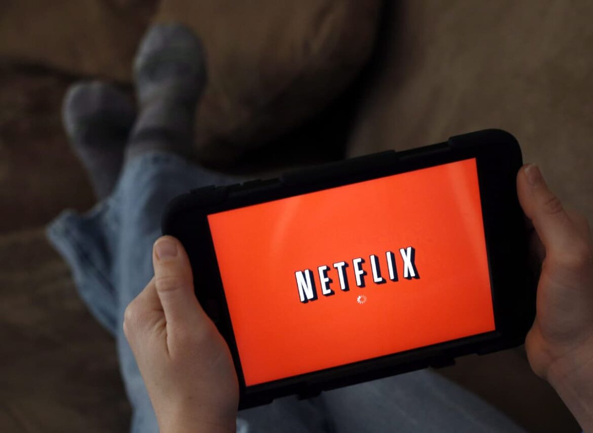 Netflix logo on screen