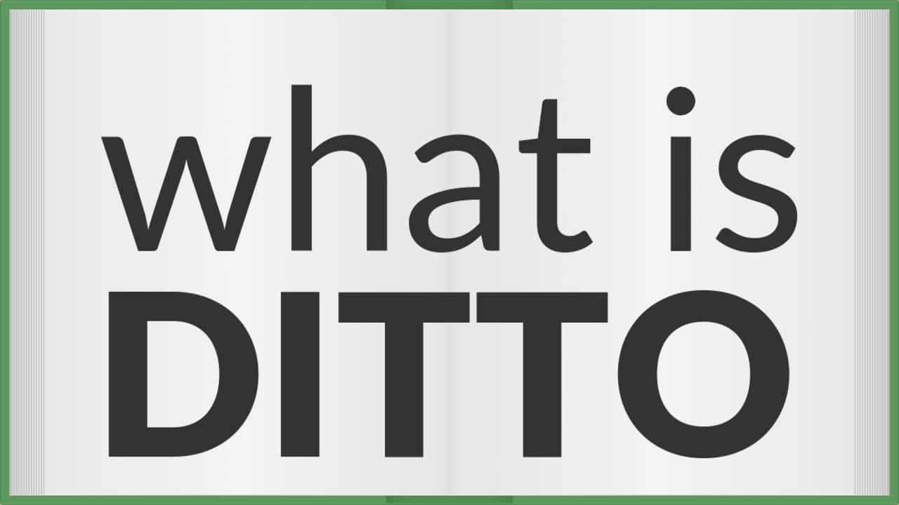 What does Ditto actually mean? The abbreviation explained simply ...