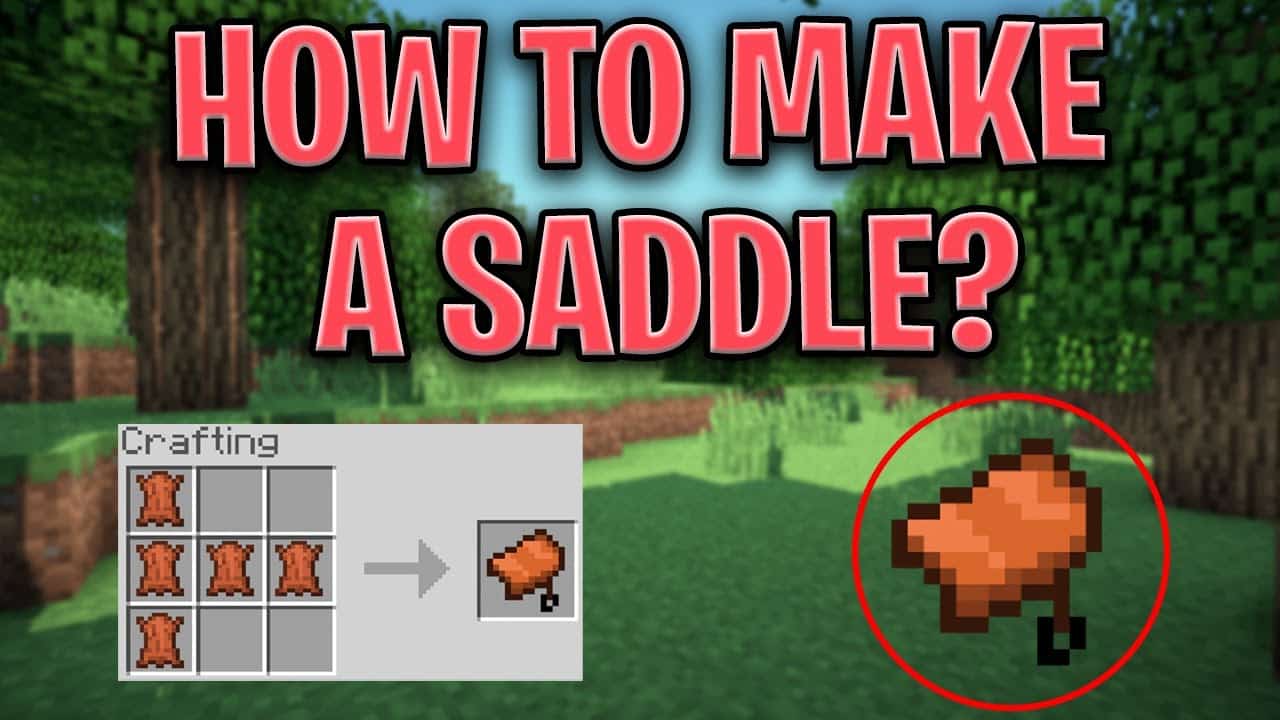Minecraft Comment Fabriquer Une Selle ZBLXI