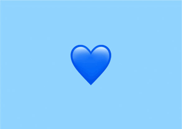 Coração azul: este é o significado do emoji - Practical Tips