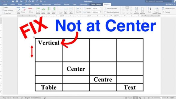 Alignment Task Words Word: Align text in a table – here's how - Practical Tips